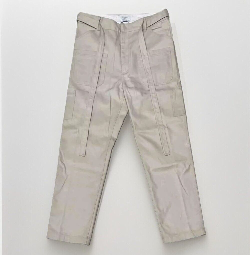 Deveaux NY Belted Carpenter Twill Pants Mens 1 (32”x 29”) Wide Straight Work EUC